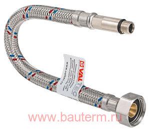 г/п для воды М10х35 - G1/2" 60см Гайка-Н.сталь/ниппель-лат., VALTEC