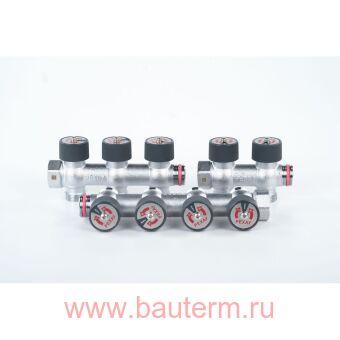 Коллектор 3-3/4-3/4 распределительный G 3/4 3 отвода G 3/4 RAUTITAN РЕХАУ
