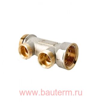 Коллектор 2 выхода НР 1"х3/4" EUROCONUS VALTEC
