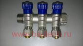 Коллектор с Вентилями и цангами ProFactor г/ш  3/4" х 16 (3)  (1/24)