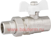 Кран шаровой с полусгоном NEW PF STANDARD г/ш/б 1" (6/48)