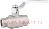 Кран шаровой PF STANDARD г/ш/р 1" Вн-Нар с белой ручкой, ProFactor