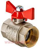 Кран шаровый вн-вн 1/2" (бабочка), VALTEC